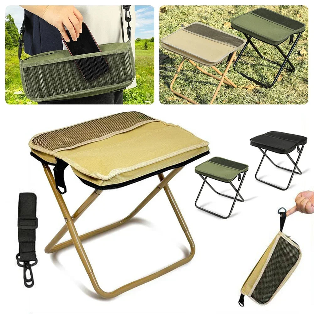Top quality portable Folding Stool Folding Pocket Small Chair for Camping